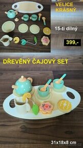 Dřevěné hračky nové- DŘEVĚNÉ POTRAVINY