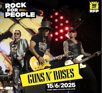 GUNS N' ROSES - prodám vstupenky na koncert.