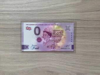0 Euro Souvenir The Queen's Platinum / královna Alžběta