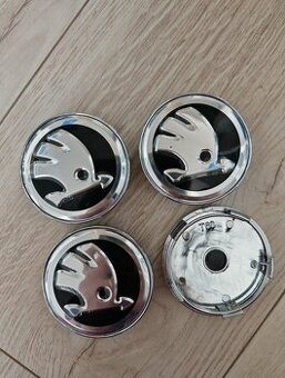 60 mm Stredove krytky poklicky loga Skoda