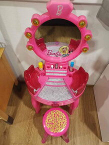 Dětský kosmetický stůl se židlí Barbie - 1