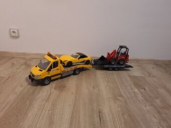 hračky bruder odtahovka a auto