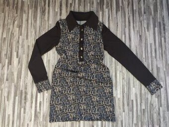 Šaty s dlouhým rukávem - vel. S