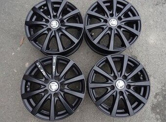 Alu disky černé Škoda, 15", 5x112, ET 43, šířka 6J