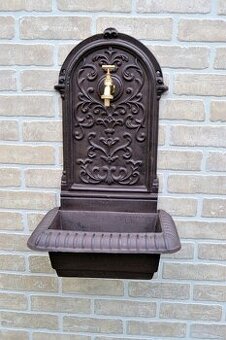 Litinová výlevka - umyvadlo 64 cm - hnědé