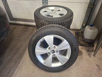 Prodam zimní sadu alu kol 5x112 205/60 R16 OCTAVIA III-IV