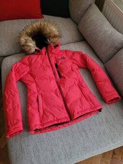 Dámská červená lyžařská bunda zn. Meatfly, vel. XS