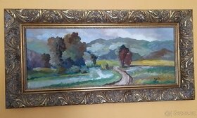 Nabízím velký obraz Cestička k horám autora neznám