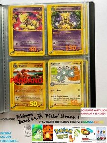 Kusové karty TCG Pokémon STARÉ 15-20LET (ORIGINÁL)