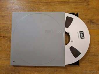ALU NAB cívka BASF s páskou v archivboxu Revox - 1