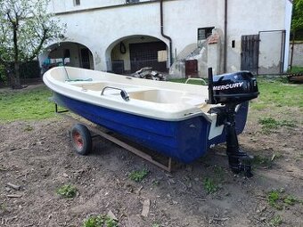 Pramice s motorem 5HP - 1