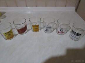 Skleničky na whisky, retro lahvičky alkoholu - 1