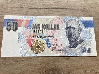 Bankovka Jan Koller - 50 let - 1