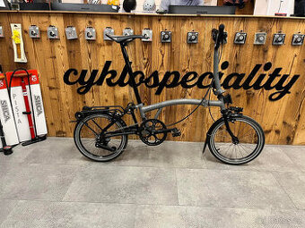 Brompton P-line 4 M Moon Grey/Black