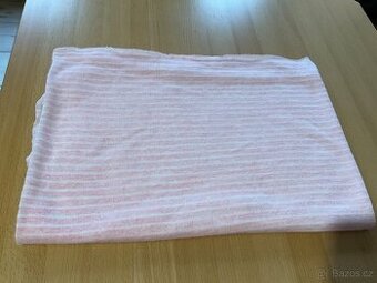Látka- lehký úplet/ svetrovina-proužky- š.150cm/ d.105 cm