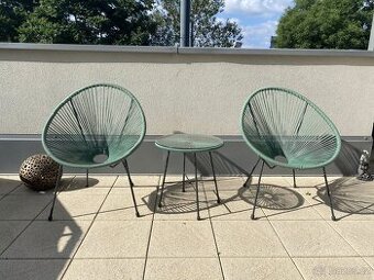 Designove křesla a stolek na terasu ci balkon