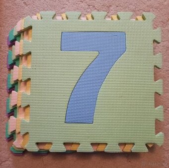 Pěnová puzzle podložka (čísla,zvířata)