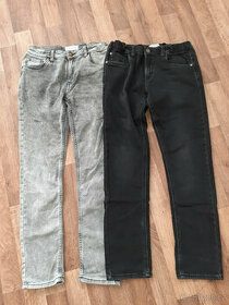 2x džíny, kalhoty vel. 158 - super stav