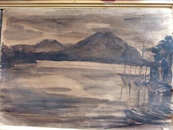 prodám obraz akvarel