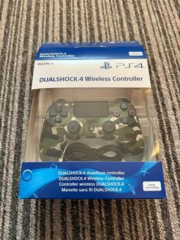 Sony DualShock 4 V2 OVP Green Camouflage herní ovladač