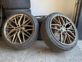 Alu kola 5x112 r19 s novou letní pneumatikou