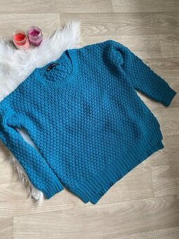 Dámský svetr FB Sister | vel. S | výrazná petrolejová barva