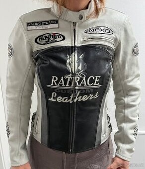 Kožená motorkářská bunda