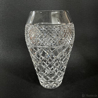 Ruckl Ručně broušená křišťálová váza Charles IV 23cm