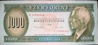 1000 forintů Maďarsko 1993 Pick #176b