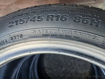 2ks letní pneu 215/45 r16