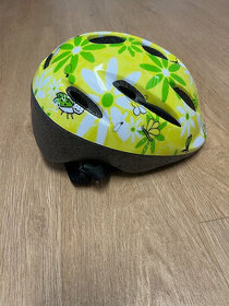 Dětská helma na kolo zelenožlutá