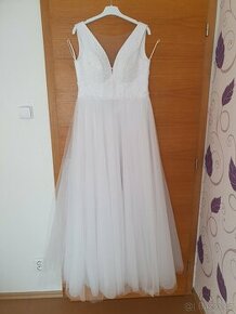 Bílé dlouhé šaty Natali
