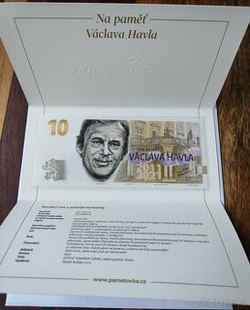 Pamětní tisk v podobě bankovky - Václav Havel