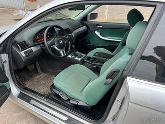 BMW E46 Coupe Interiér CLOTH FLOCK ,,RAUTE,, MINT GREEN