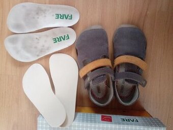 Barefoot kožené sandály Fare Bare, vel. 26