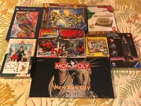 Dětská a jiná puzzle a MONOPOLY