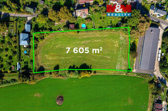 Prodej pozemku k bydlení, 7605 m², Děčín - Vilsnice