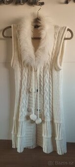 Pletená vesta, vestička S, XS