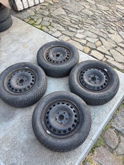 4x celá zimni kola Octavia 2, 5x112, 6jx15 et47