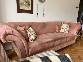 PRODÁM Hnědou pohovku pro 3 osoby