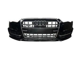 Přední nárazník černá metalíza LY9B Audi A6 C7 4G FL 2018