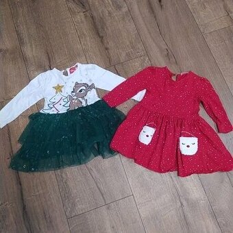 Vánoční šatičky 2-3 roky