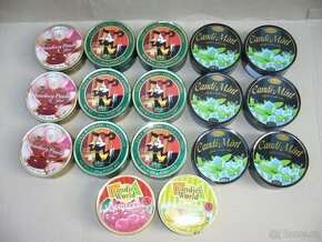 Krabičky plechové, celkem 34 ks