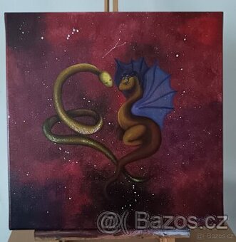 Obraz na 3D plátno - Drak a had