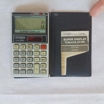 Retro kalkulačka CITIZEN LH-700 - na baterii i solár