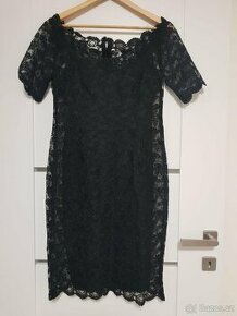 Černé krajkové šaty cca 40