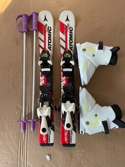 Dětské lyže Atomic 70 cm + lyžáky 28-29 +hůlky