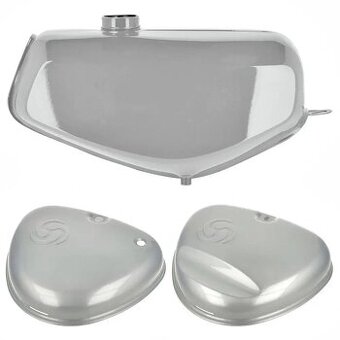 Nádrž (stříbrná sada ) Simson S51 Enduro - MZA