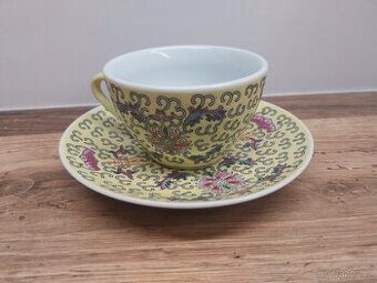 Čínský hrníček žlutý