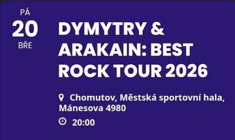 Dymytry/Arakain 19.3.26 Chomutov Sportovní hala.